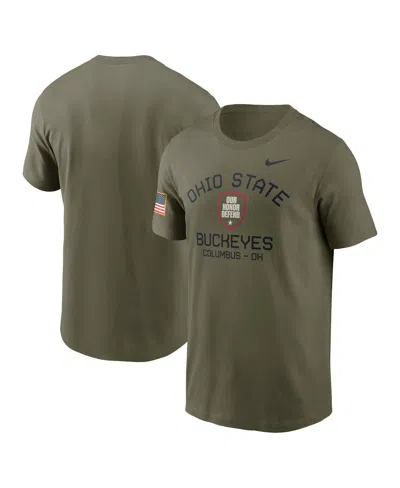 Nike Men's Olive Ohio State Buckeyes 2024 Military Appreciation Performance T-shirt In Green