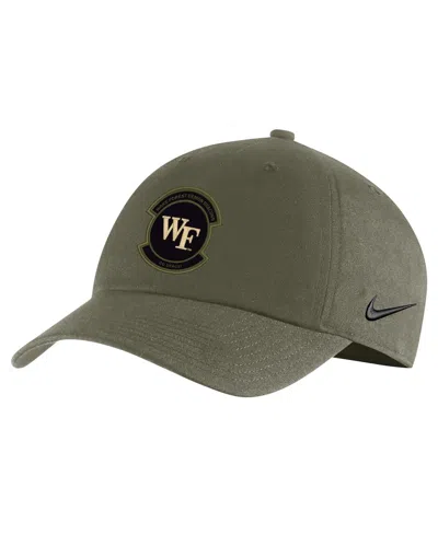 Nike Men's Olive Wake Forest Demon Deacons Pack Heritage86 Adjustable Hat