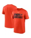 Nike Orange Baltimore Orioles Local Legend Performance T-shirt In Orange