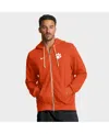 Nike Clemson Sideline  Men's Dri-fit College Full-zip Hoodie In Orange