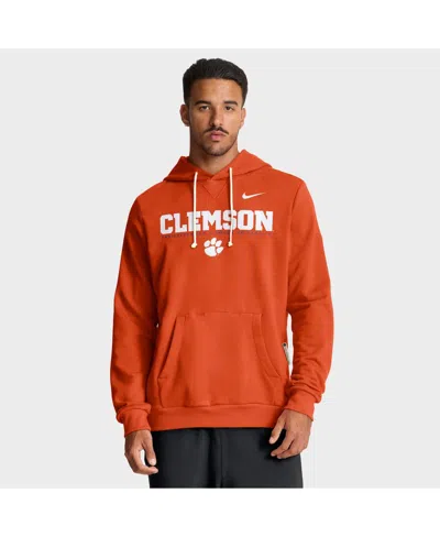 NIKE MEN'S ORANGE CLEMSON TIGERS 2025 SIDELINE STANDARD ISSUE DRI-FIT HOODIE
