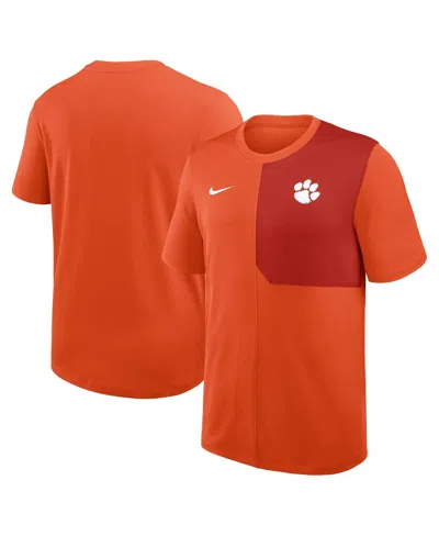 Nike Kids' Men's Orange Clemson Tigers 2025 Sideline Uv Performance Coach T-shirt