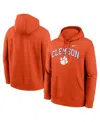 Nike Clemson Arch  Men's College Pullover Hoodie In Brown