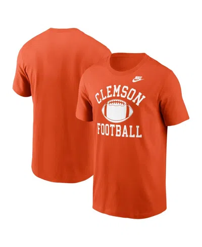 Nike Men's Orange Clemson Tigers Legacy Football Icon T-shirt