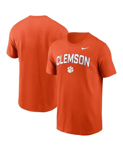 Nike Orange Clemson Tigers Primetime Arch Stack T-shirt