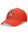 Nike Orange Houston Astros Evergreen Club Adjustable Hat In Orange