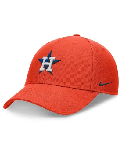 NIKE MEN'S ORANGE HOUSTON ASTROS EVERGREEN CLUB PERFORMANCE ADJUSTABLE HAT