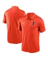 Nike Men's Orange Illinois Fighting Illini Victory Solid Performance Polo Shirt In Orange