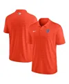 Nike Men's Orange New York Mets Authentic Collection Victory Striped Performance Polo In Orange