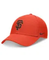 Nike Orange San Francisco Giants Evergreen Club Adjustable Hat In Orange