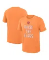 Nike Men's Orange Tampa Bay Buccaneers Direct Handoff Rewind Slub Performance T-shirt In Orange