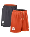Nike Men's Orange/charcoal Clemson Tigers 2025 Sideline Reversible Performance Shorts In Orange