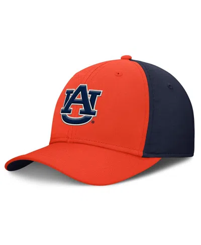Nike Men's Orange/navy Auburn Tigers 2025 Sideline Rise Local Dri-fit Flex Hat In Multi
