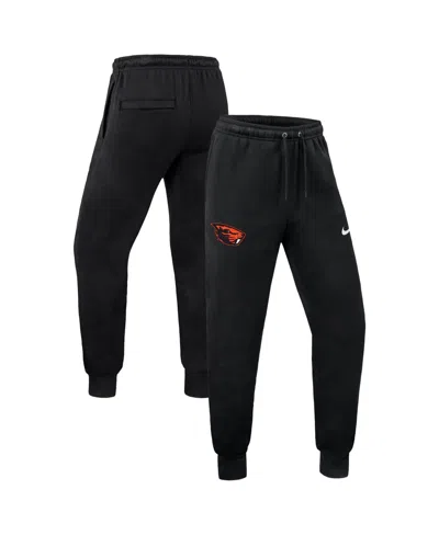 Nike Men's Oregon State Beavers Tapered Fleece Joggers In Black