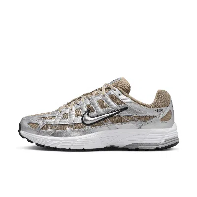 Nike P-6000 Sneakers In Khaki And Silver-green In Khaki Metallic Silver