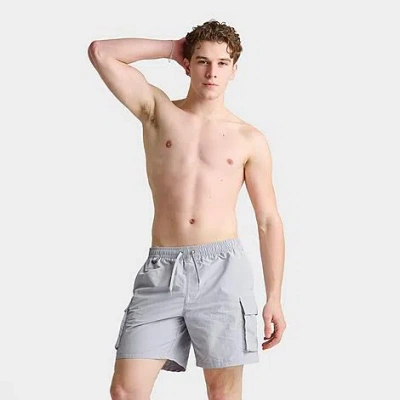 Nike Men's Packable Cargo 7" Swim Shorts In Blue