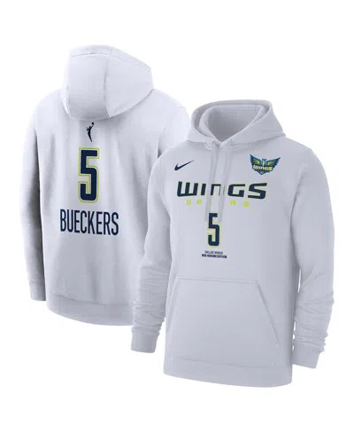 Nike Men's Paige Bueckers White Dallas Wings 2025 Wnba Draft Heroine Edition Name Number Pullover Hoodie