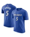Nike Men's Paolo Banchero Blue Orlando Magic Icon Edition Name Number T-shirt In Blue