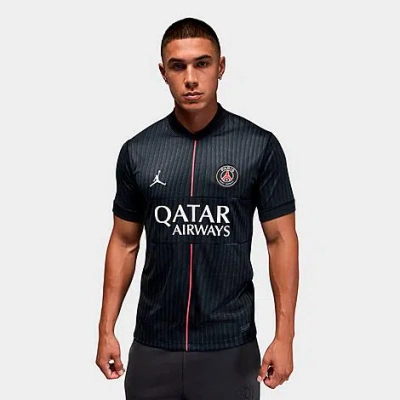 Nike Men's Paris Saint-germain 2025-26 Stadium Alternate Dri-fit Soccer Jersey In Black