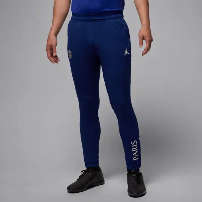 Nike Men's Paris Saint-germain Strike Elite Fourth Jordan Dri-fit Adv Soccer Knit Pants In Blue