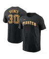 Nike Men's Paul Skenes Pittsburgh Pirates Fuse Name Number T-shirt In Black
