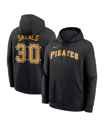 Nike Men's Paul Skenes Black Pittsburgh Pirates Player Name Number Club Fleece Pullover Hoodie