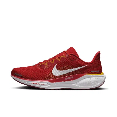 Nike Men's Pegasus 41 Nfl Kansas City Chiefs Road Running Shoes In Red