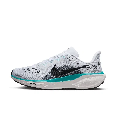 Nike Men's Pegasus 41 Road Running Shoes In White/volt/black