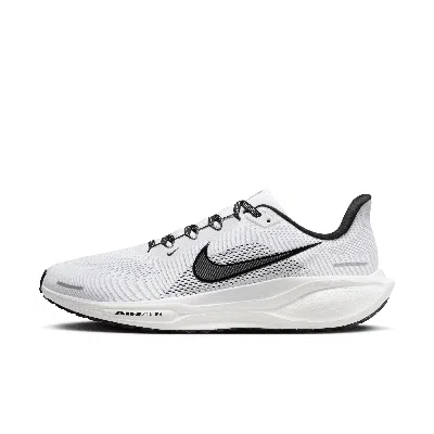 Nike Men's Pegasus 41 Road Running Shoes In White/black