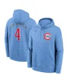 Nike Men's Pete Crow-armstrong Light Blue Chicago Cubs Player Name Number Club Fleece Pullover Hoodie In Blue