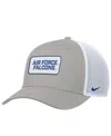 Nike Men's Pewter Air Force Falcons 2025 On-field Rise Trucker Performance Adjustable Hat In Gray
