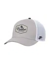 Nike Men's Pewter Purdue Boilermakers Rise Vintage Adjustable Trucker Hat In Gray