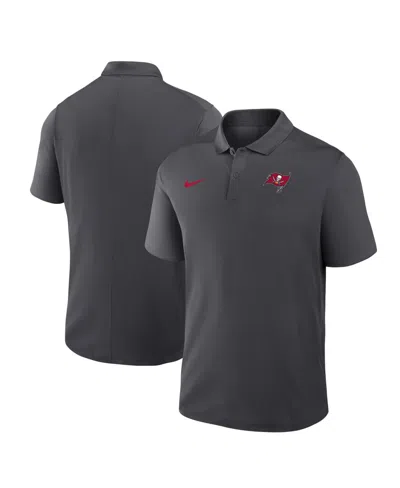 Nike Men's Pewter Tampa Bay Buccaneers Dri-fit Victory Polo Shirt In Gray