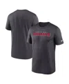 Nike Pewter Tampa Bay Buccaneers Primetime Legend Wordmark Performance T-shirt In Black