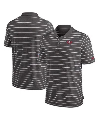 Nike Men's Pewter Tampa Bay Buccaneers Sideline Lock Up Victory Performance Polo