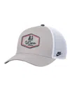 Nike Men's Pewter Uconn Huskies Rise Vintage Adjustable Trucker Hat In Gray