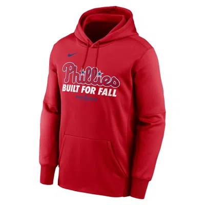 Nike Men's Philadelphia Phillies 2025 Postseason Authentic Collection Menâs  Therma Mlb Pullover Hoodie In Red
