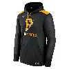 Nike Men's Pittsburgh Pirates Authentic Collection  Therma Mlb Pullover Hoodie In Black