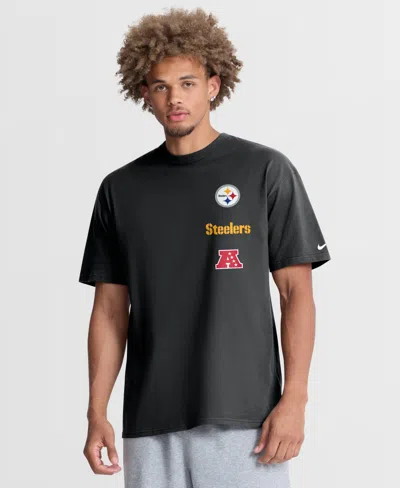 Nike Mens Pittsburgh Steelers Nfl Steelers Short Sleeve T-shirt In Black