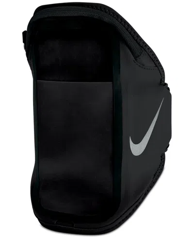 Nike Men's Pocket Arm Band Plus In Black,black,silver