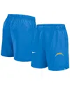 Nike Men's Powder Blue Los Angeles Chargers Blitz Victory Performance Shorts In Powder Blue