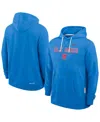 Nike Men's Powder Blue Ole Miss Rebels 2025 Sideline Standard Issue Dri-fit Hoodie In Blue