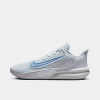 Nike Men's Precision 7 Basketball Shoes In Football Grey/pure Platinum/plum Dust/royal Pulse