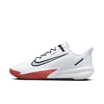 Nike Men's Precision 7 Easyon Basketball Shoes In White