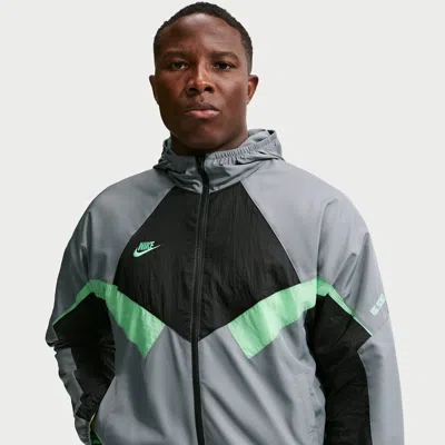Nike Men's Premier Repel Soccer Hooded Woven Track Jacket In Gray