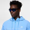 Nike Premier Stride 63mm Rectangular Sunglasses In Blue