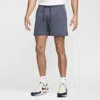 Nike Men's Primary Fleece 7" Dri-fit Uv Unlined Performance Shorts In Blue