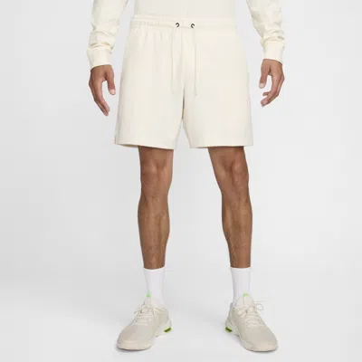 Nike Men's Primary Fleece 7" Dri-fit Uv Unlined Performance Shorts In Pale Ivory/pale Ivory