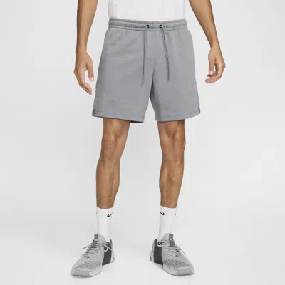 Nike Men's Primary Fleece 7" Dri-fit Uv Unlined Performance Shorts In Heather/cool Grey/cool Grey