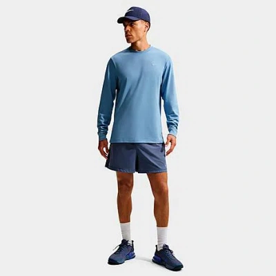 Nike Men's Primary Dri-fit Long-sleeve Versatile Top In Blue